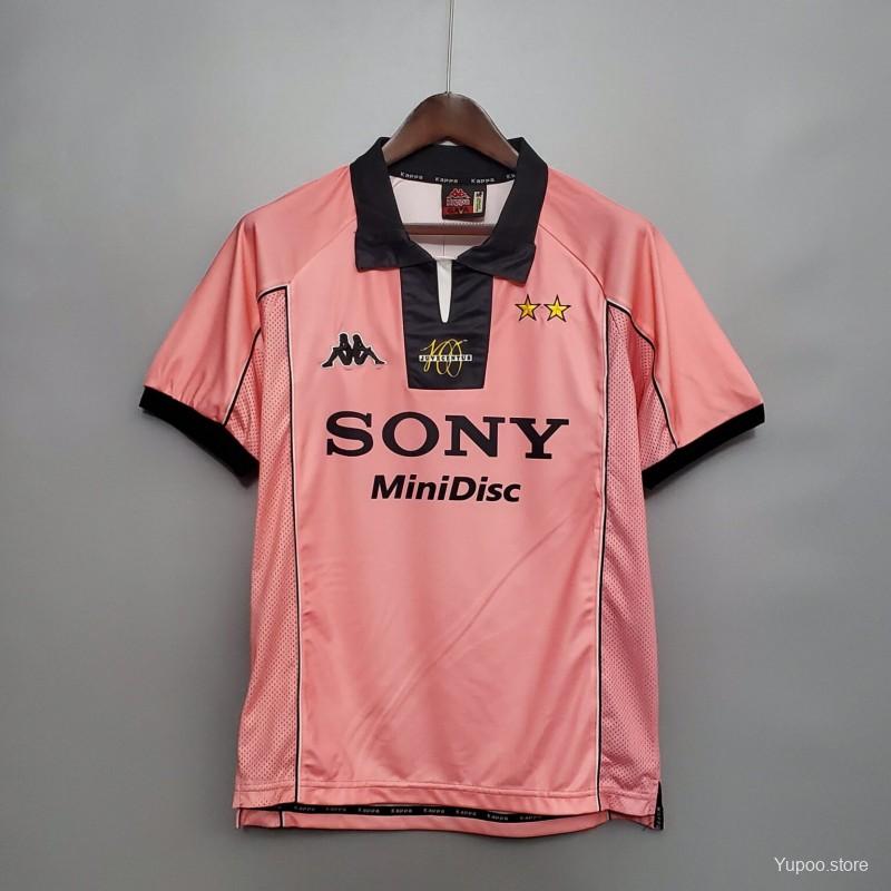 JUVENTUS 97/98 PINK AWAY RETRO KIT