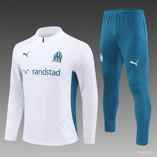 24/25 Olympique Marseille White Tracksuit