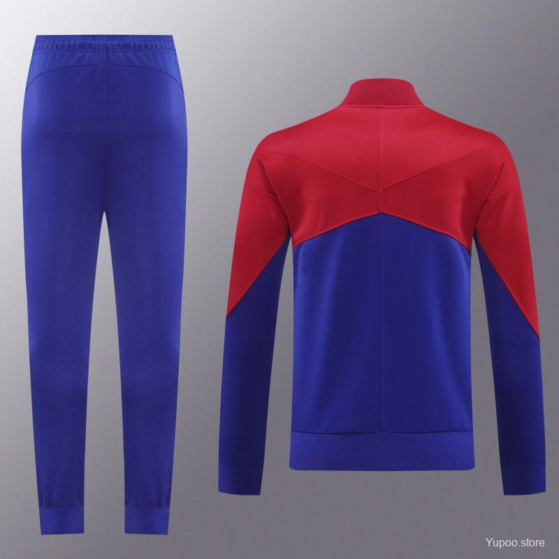 24/25 Barcelona Blue/Red Tracksuit