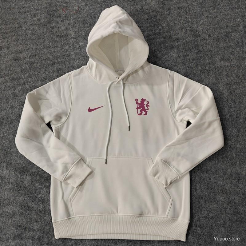 24/25 Chelsea White Hoodie