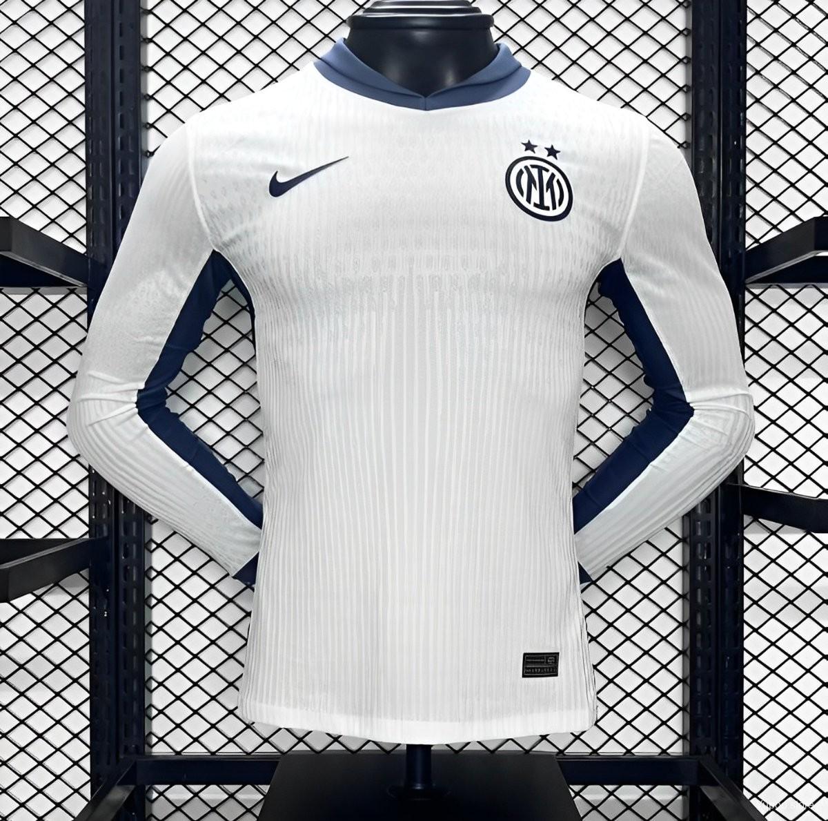 24/25 Inter Milan Away White Long Sleeve Jersey