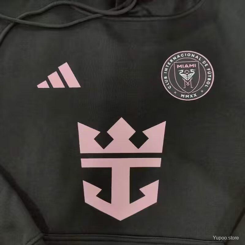 INTER MIAMI BLACK HOODIE + MESSI SIGNATURE