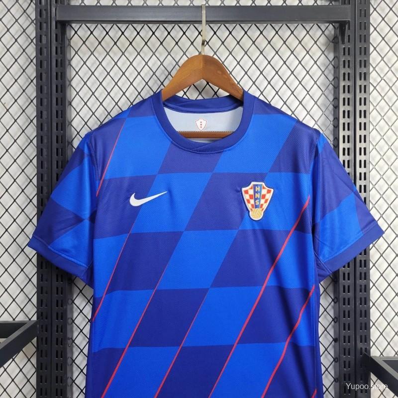 CROATIA AWAY BLUE KIT EURO 2024