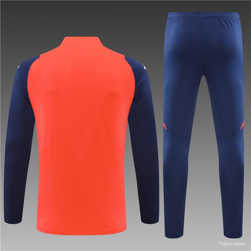 24/25 Manchester United Orange/Navy Tracksuit