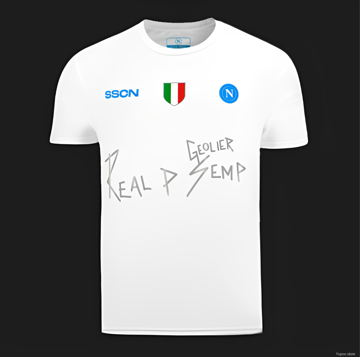 SSC NAPOLI X GEOLIER SPECIAL SANREMO EDITION WHITE JERSEY 23/24