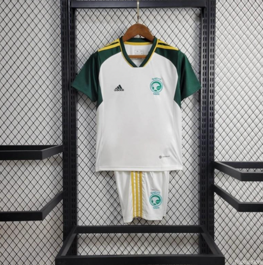 KIDS SAUDI ARABIA AWAY WHITE JERSEY 2024