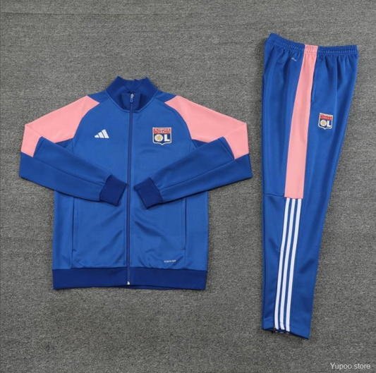 OLYMPIQUE LYONNAIS LYON BLUE/PINK TRACKSUIT 23/24