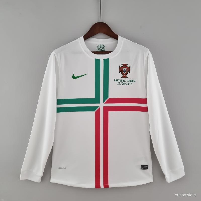 PORTUGAL RETRO 2012 LONG SLEEVE AWAY JERSEY