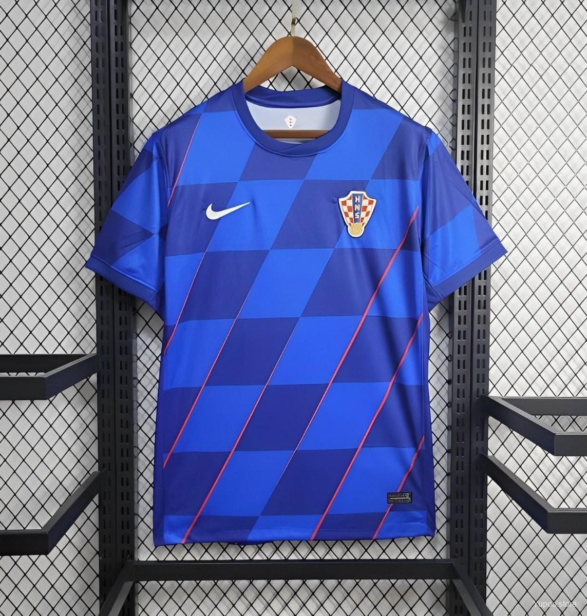 CROATIA AWAY BLUE KIT EURO 2024