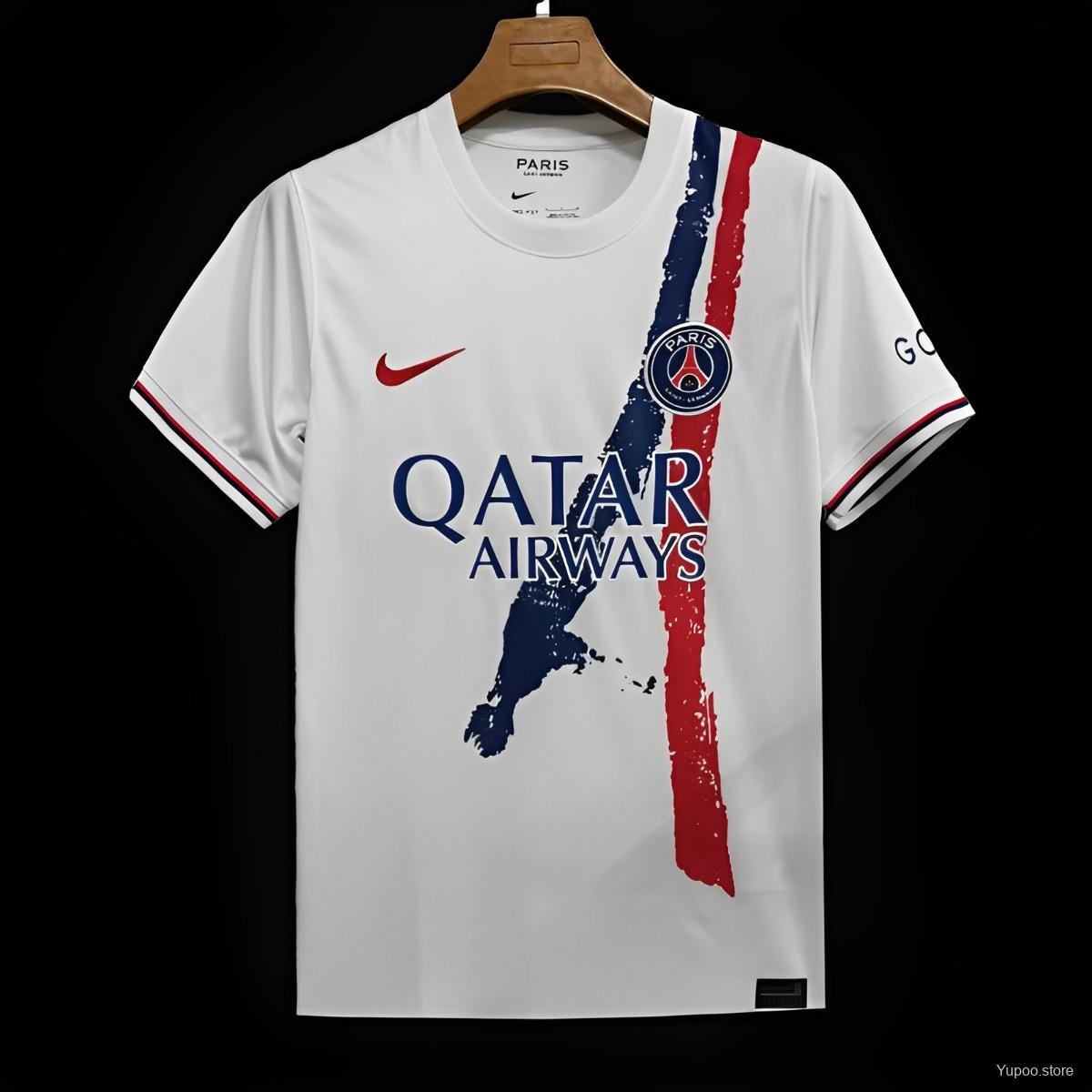 24/25 PSG Away White Jersey